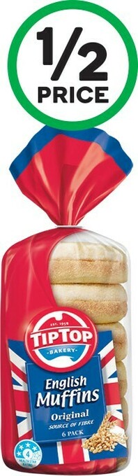 Woolworths Tip Top Muffin Varieties Pk 6 offer