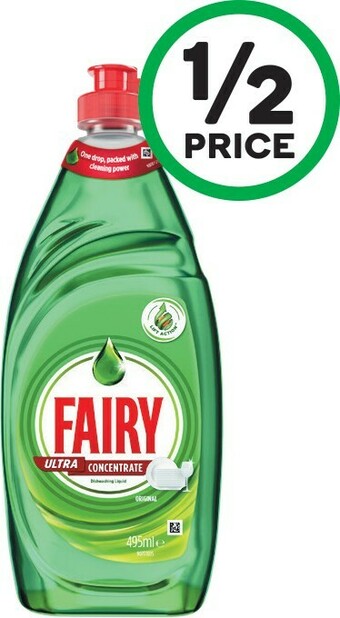 Woolworths Fairy Dishwashing Liquid 495ml or Antibacterial 475ml offer