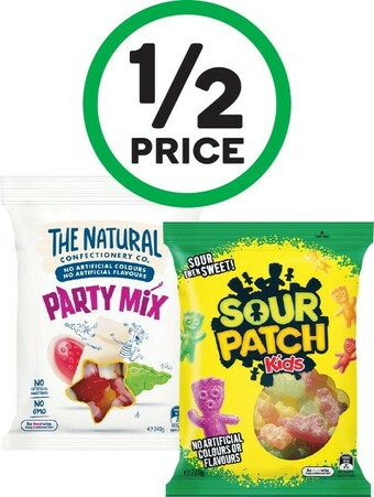 Woolworths The Natural Confectionery Co., Sour Patch 180-260g or Pascall Medium Bags 160-350g offer