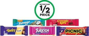 Woolworths Cadbury Medium Bars 30-60g offer