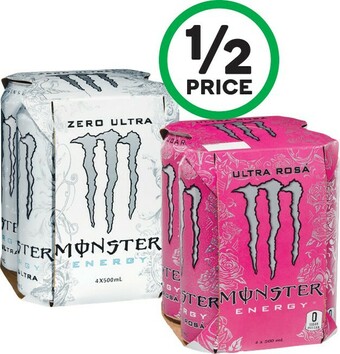 Woolworths Monster Energy 4 x 500ml offer