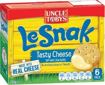 Woolworths Uncle Tobys Le Snak 132g Pk 6 or Muesli Bars 185g Pk 6 offer