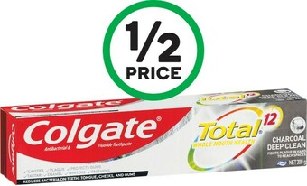 Woolworths Colgate Total Charcoal Toothpaste 200g offer
