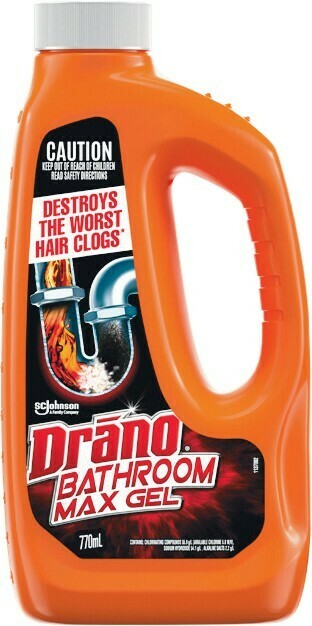 Woolworths Drano Kitchen or Bathroom Gel 770ml offer
