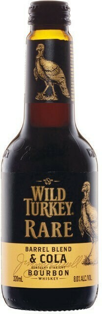 Woolworths Wild Turkey Rare Bourbon & Cola 8% Bottles 4x320ml offer