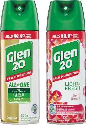 Woolworths Glen 20 Disinfectant Spray 300g offer