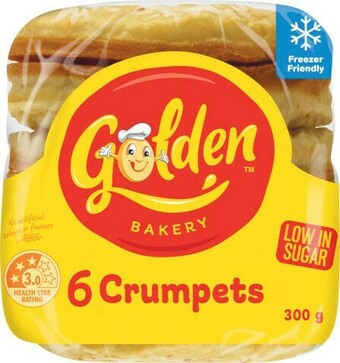 Coles Golden Crumpet Rounds 6 Pack offer