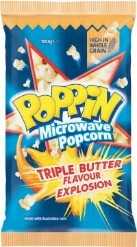 Poppin Microwave Popcorn 100g
