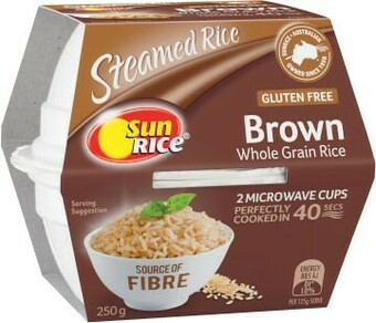 Coles Sunrice 90 Second Rice Pouch 240g or Cup 240g-250g offer