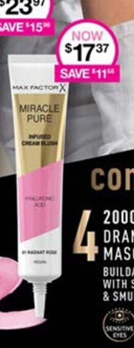 Priceline Max Factor X Miracle Pure offer