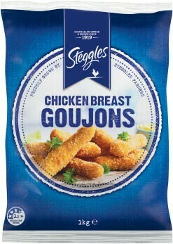 Coles Steggles Chicken Breast Goujons 1kg offer