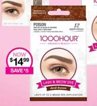 Priceline 1000Hour Lash & Brow Dye Dark Brown offer