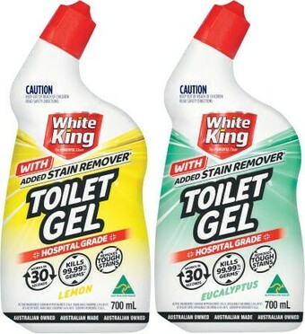 Coles White King Toilet Bleach Gel Cleaner 700mL offer