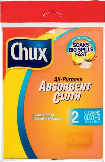 Coles Chux All Purpose Absorbent Cloth 2 Pack offer