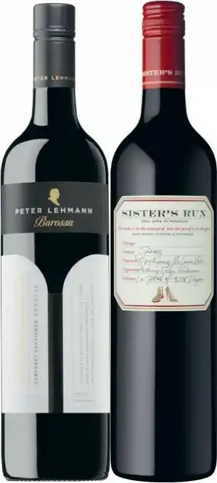 Coles Peter Lehmann Shoulder to Shoulder Cabernet Sauvignon or Sisters Run Shiraz offer