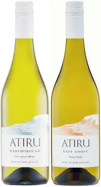 Coles Atiru Marlborough Sauvignon Blanc or East Coast Pinot Gris offer