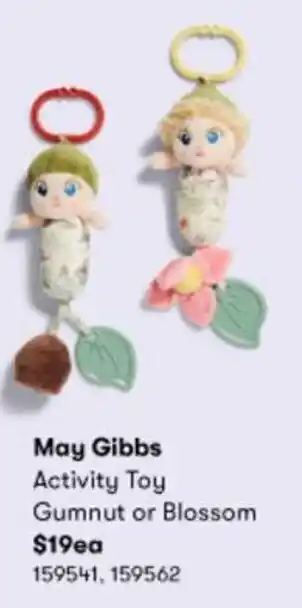 BIG W May Gibbs Activity Toy Gumnut or Blossom offer