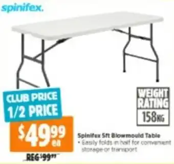 Spinifex 5ft Blowmould Table 158kg