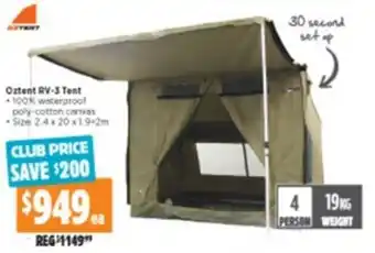 Anaconda Oztent RV-3 Tent 2,4x20x1,9+2m offer