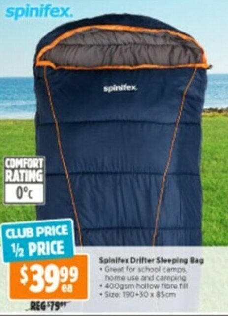 spinifex sleeping bag