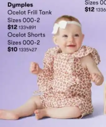 BIG W Dymples Ocelot Shorts Sizes 000-2 offer
