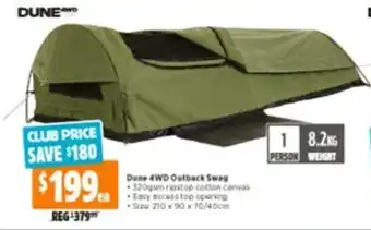 Anaconda Dune 4WD Outback Swag 210x90x70/40cm offer