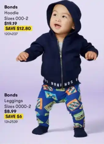 BIG W Bonds Hoodie Sizes 000-2 offer