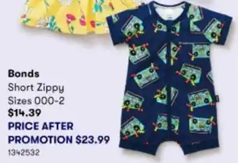 BIG W Bonds Short Zippy Sizes 000-2 offer