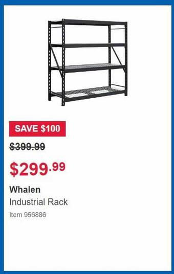 Whalen industrial rack