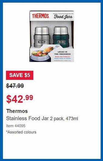 Thermos stainless food jar