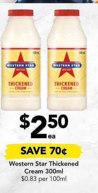 Drakes Western star thickened cream offer