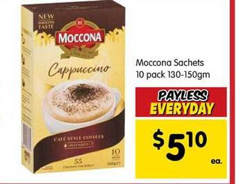 Spar Moccona sachets offer