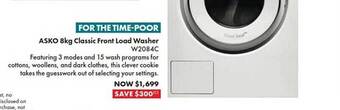 The Good Guys Asko 8kg classic front load washer offer