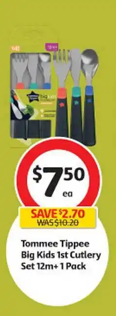 Coles Tommee tippee big kids 1st cutlery set offer