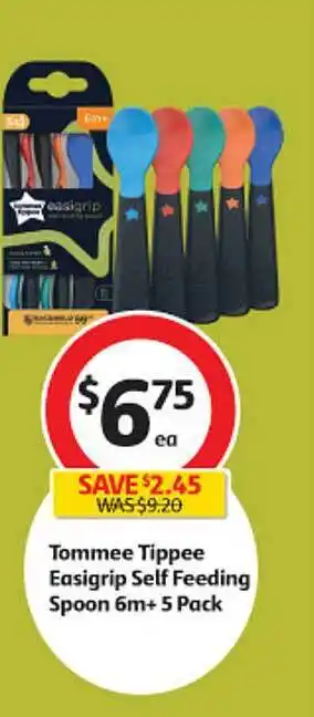 Coles Tommee tippee easigrip self feeding spoon offer