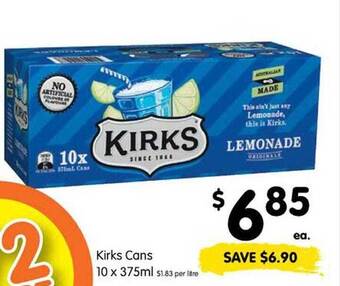 Spar Kirks cans offer