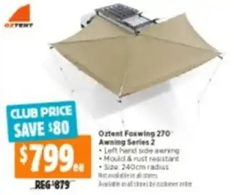 Anaconda Oztent Foxwing 270 Awning Series 2 offer