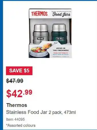 Costco Thermos stainless food jar offer