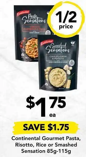 Drakes Continental gourmet pasta, risotto, rice or smashed sensation offer