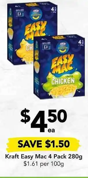 Drakes Kraft easy mac 4 pack offer
