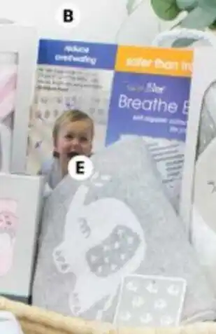 BIG W Bubba Blue Elephant Breathe Easy Cot Liner offer