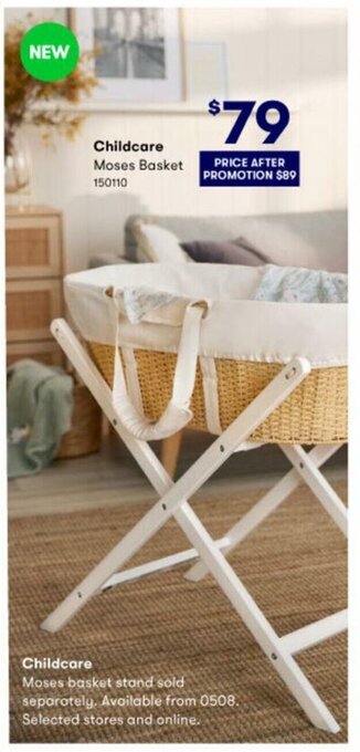 BIG W Childcare Moses Basket offer