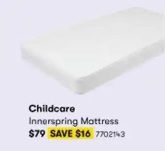 BIG W Childcare Innerspring Mattress offer