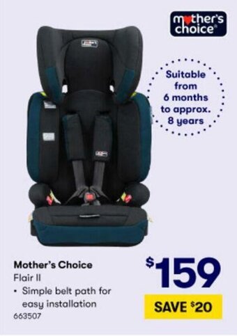 BIG W Mother's Choice Flair II offer