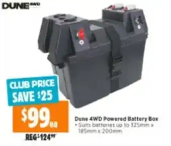 Anaconda Dune 4WD Powered Battery Box 325mmx185mmx200mm offer