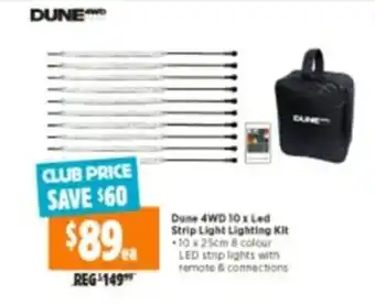 Anaconda Dune 4WD 10xLed Strip Light Lighting Kit 10x25cm 8 colour offer