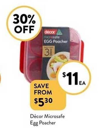 Foodworks Décor microsafe egg poacher offer
