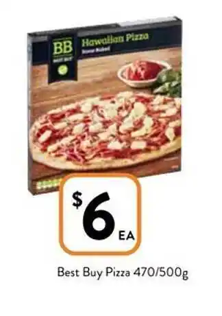 Foodworks Best buy pizza 470-500g offer