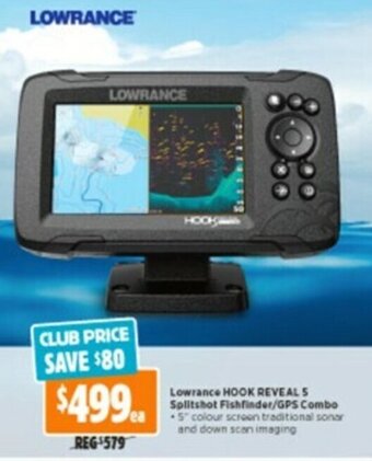 Anaconda Lowrance Hook Reveal 5 Splitshot Fishfinder/GPS Combo offer