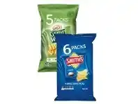 Woolworths Smith’s or Grain Waves Multipack Chips Pk 5-6 offer